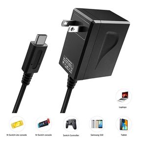 AC Adapter Travel Wall Charger Power Supply for NS Switch and Pro Controller Dock Charging Station 15V 2.6A Fast Charging Kit DHL FEDEX EMS FREE SHIP