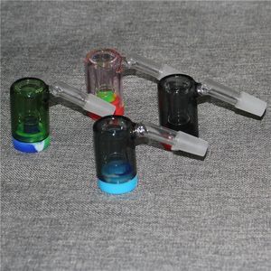 Adattatori per raccoglitori di recupero in vetro per narghilè 14mm 18mm maschio femmina 45 90 con adattatore per raccoglitore di cenere per unghie a cupola per bong ad acqua in silicone Dab Rigs