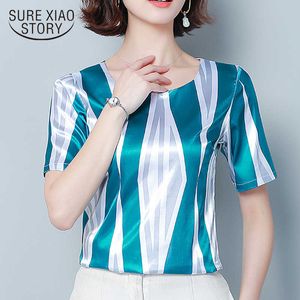 plus size t shirt women short sleeve Print O-Neck Loose silk s t harajuku 4112 50 210528