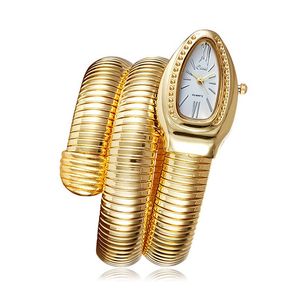 Zegarek na rękę Cool Snake Bangle Watches Watch Women Fashion Infinity Bransoleta zegarek dziewczęta marka kwarcowa religios reliOJ Montre femme2481