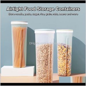 Hushållsorganisation Hem GARDENAIRTIGHT Glassburkar Container med plastlock för kök Snack kryddor Pasta Storage Bottle Seal Bot