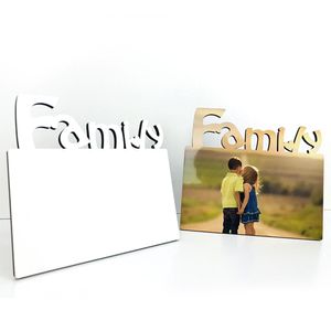 Blank Sublimation Frames Wooden Thermal Transfer Phase Plate MOM DAD Family Frame Mothers Day Festival Personalized Gift w-00750