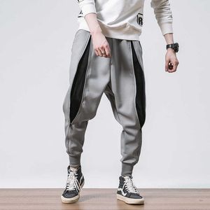Męskie Spodnie Joggers Baggy Hip Hop Japoński Moda Streetwear Mężczyźni Spodnie Casual Koreański Styl Ulicy Harajuku Spodnie dresowe Homme Y0927