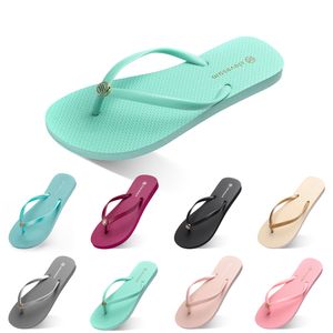 Fashion Excellent Slippers women shoes Flip Flops triple white black green yellow orange pink red womens summer home outdoor Beach slide sport sneaker