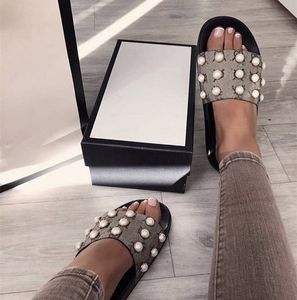 Designer kvinna G Tofflor män tofflor Gear underdelar Flip Flops kvinnor lyxiga sandaler mode causal skor storlek 35-42 med låda