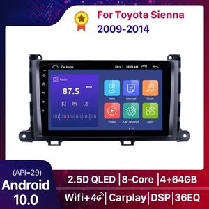 9 inch Android 10.0 DSP Car dvd Stereo Player For Toyota Sienna 2009-2014 Head Unit GPS Carplay 2+32G QLED