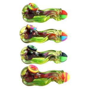 Silicone Bongs Resin Water Pipe Tobacco hookahs Hand Pipes smoking squid wax dab rigs portable unique