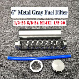 1/2-28 Single Core Car Fuel Filter For NAPA 4003 WIX 24003 Trap Solvent Filters 6" Spiral 5/8-24