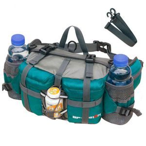 Outdoor-Sport-Hüfttaschen, Camping, Wandern, Radfahren, Klettern, Rucksack, Fahrradrucksack, Laufwasserflasche, 800D wasserdichtes Nylon, Bergrucksack