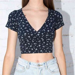 Dropshipping Crop Top Brandy Mel Camiseta Mulheres Manga Curta Tops Crotes Camis Brandy Tops Mulheres Melville Tops Crotes Camisa Mulheres Marca 210324