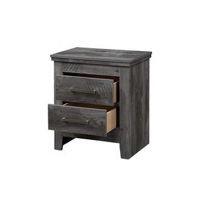 ACME Vidalia Nightstand, Bedroom Furniture Rustic Gray Oak 27323 a30