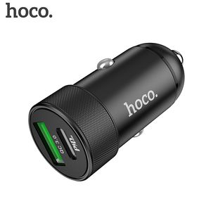 Hoco Quick 3.0 För Samsung S10 Huawei P30 Supercharge FCP AFC QC 3.0 Snabb PD 20W USB C Car Phone Charger