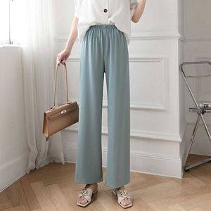 Straight Large Size Casual Solid Color Wide Leg Trousers Streetwear Spring Full-Length Selling Chic Loose High Quality Pants 210527