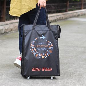 Duffel Bags Universal Wheel Oxford Spinning Travel Bag Large Capacity Handbag Folding Luggage Short-distance Waterproof