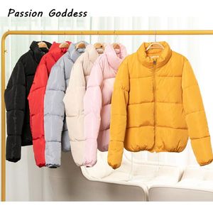Wholesale bubble jackets for sale - Group buy Fashion Women Bubble Coats Parka Puffer Cropped Jackets Coat Warm Outcoat Zipper Stand Collar Oversized Jacket Mujer