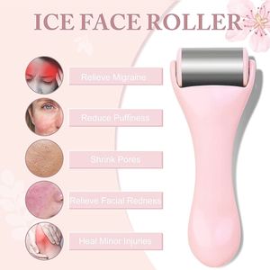 Stainless Steel Cooling Face Roller Mini Eye Cool Facial Massager for Face Lifting Slimming Skin Tightening Firming Anti-Wrinkles Beauty Spa Tools