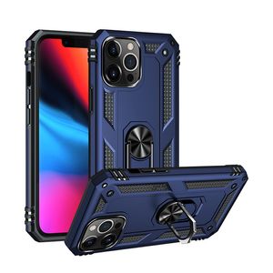 Shockproof Armor Kickstand Phone Cases For Samsung Galaxy A22 S21 FE A32 M32 A72 A52 5G Cose TPU PC 2 in 1 Magnetic Finger Ring Anti-Fall Cover