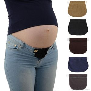 Cinture Cintura premaman Estensore elastico Pantaloni morbidi Estensione cintura Fibbia Bottone Allungamento Donne incinte Gravidanza Regolabile M24