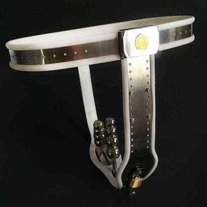 Dispositivi NXY Sex Chastity Plug anale per cintura di castità femminile + dispositivo di masturbazione vaginale con dispositivo per utensili in metallo per pantaloni in acciaio inossidabile BDSM 1126
