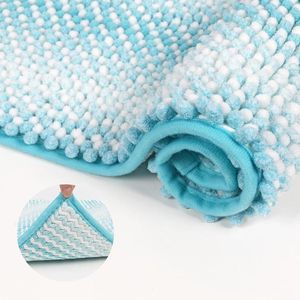 Blankets Chenille Bathroom Rugs Non Slip Gradient Bath Mat Super Soft And Water Absorbent Machine Washable Plush Carpet DNJ998 Blanket