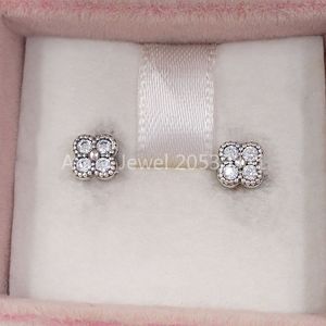 Andy Jewel Oriental Blossom Stud Earrings Made of 925 Sterling Silver Fit European Pandora Style ALE Stud Jewelry