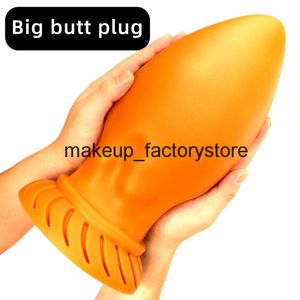 Masaż Big Anal Butt Plug Ogromny Dildo Produkty erotyczne dla mężczyzn Kobiety Silikonowe Wtyczki Prostate Masażer Kobieta Audy Stymulator rozszerzający