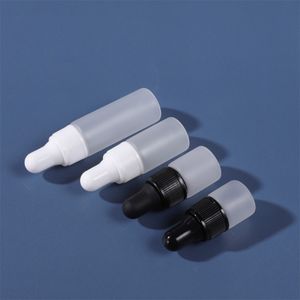 Mini garrafas de óleo essencial de vidro fosco com uso do conta -gotas para amostra 1ml 2ml 3ml 5ml