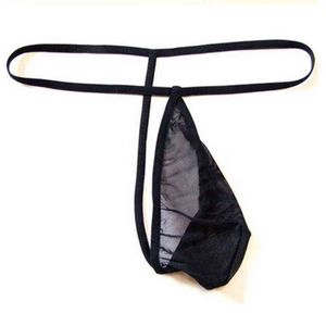 NXY Briefs and Panties Men's panties sexy underwear men underpants gay micro Thongs tanga Solid color String Transparent chiffon Elasticity No trace 1203