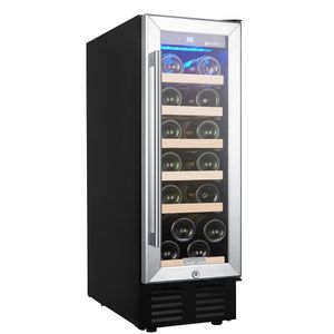 US STOCK SOTOLA 12 Inch Wine Cooler Refrigerators 19 Bottles Fast Cooling Low Noise No Fog Wine Fridge with Professional Compressor Stainless a44 on Sale
