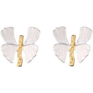 925 Studing Silver Stud Fresh Tirament Butterfly Brincos Feminino Retro Nicho High-End Compact Moda Tendência Jóias