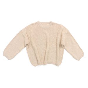 Maluch Baby Fall Winter Swetry, Dzieci Z Długim Rękawem Dziane Solidne Grube Swetover Odzież Y1024