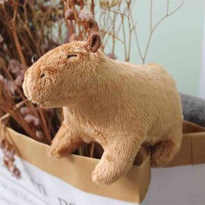 Simulation Animal Capybara Plush Toys Cute Plushie Dolls Stuffed Soft Animals Children Kids Peluche Christmas Gift 210728