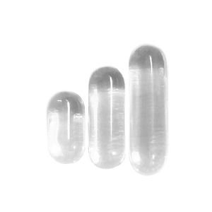 Quarz Dab Terp Pille 3 Größen OD 5 * 10 mm 5 * 14 mm 5 * 17 mm Rauchen Klarer Perleneinsatz Spin Transparente Pillenkapsel für Nail Banger Wasserbong