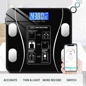 Масштаб для тела Smart Wireless Digital Digital Digital Wain Sace Code Analyzer ЖК-дисплей с приложением смартфона Bluetooth H1229