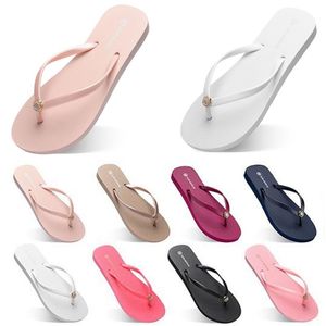 Style68 Tofflor Strandskor Flip Flops Kvinnor Grön Gul Orange Navy Bule Vit Rosa Brun Sommar Sandaler 35-38