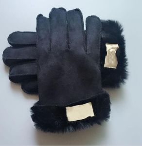 2021 Leather Gloves Full Finger Mens Motorcycle Driving Winter Keep Warm Touch Screen Mittens Black 2395