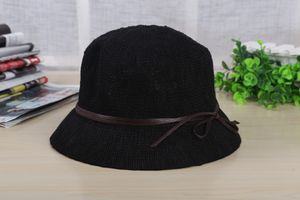 Bow tie fisherman hat fashion basin hat beach travel sunscreen sun hat wide brim floppy hats for women 55X48
