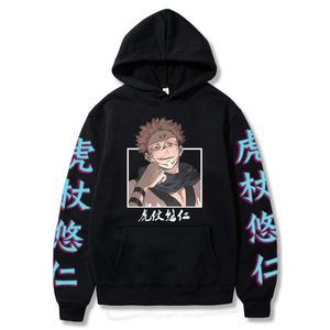 Felpe con cappuccio da uomo Felpe Manga Anime Jujutsu Kaisen Cosplay Uomo Abbigliamento invernale Harajuku Estetica Ryomen Sukuna Ulzzang Manica lunga