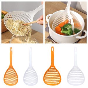 Skedar 2021 Kök Nylon Soup Spoon Ladle Anti-Scald Skimmer Strainer Mesh Handy Filter Verktyg Hem Tillbehör