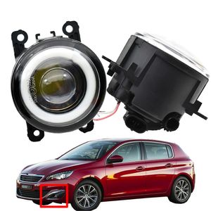 フォグランプのフロントバンパーLEDレンズランプのスタイリングの天使の目はPeugeot 308 2013-2018のための12v H11