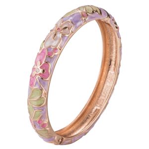 Ujoy Kvinnors Bangle Clover Cloisonne Armband Set Kvinnors Smycken Vintage Tillbehör Trendig Style Bangle 55A100 Q0717