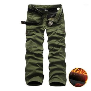 Men's Pants Many Pocket Baggy Work Overalls Male Trousers Men Clothing Winter Warm Fleece Mens Thick Chinos Cargo Pants1