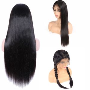 Фронтальный парик, предварительно вырванный с детской бразильской кружевными кружевными париками для человеческих волос для чернокожих женщин.