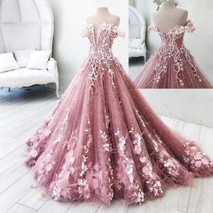 Fotos Reais Butterfly Flowers Appliques Ball Vestido Masquerade Quinceanera Vestidos Off Ombro Backless Pavimento Comprimento Doce 16 vestidos de Pageant