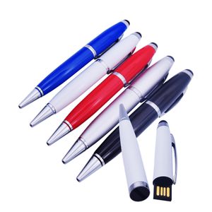 Wholesale usb flash drive memory sticks for sale - Group buy customize logo USB Flash Drives GB GB Metal Pen Drive Colorful Writing Pen Stick Storage Disk Memory Sticks gift