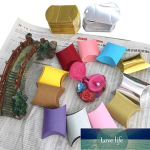 10 pçs favor de doces boy saco papel de embarcação de papel de travesseiro bonitinho caixas de casamento caixas de presente caixas torta caixa caixa eco amigável kraft Promotion