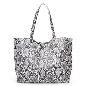 HBP Snake Pattern Women Tassel Single Shoulder Bag Female Trendy Large Tote Handbags