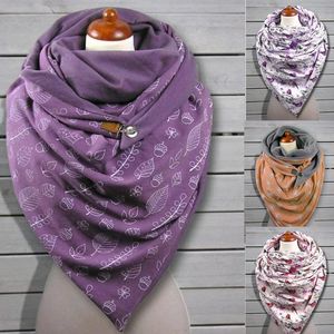 Wholesale head and neck warmer resale online - Scarves Scarf Women Print Button Soft Wrap Casual Warm Shawls And Wraps Winter Outdoor Head Face Neck Gaiter Uv Cover