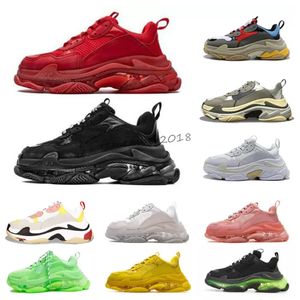 Paris 17 Fw Men Women Triple-s Classic Running Fashion Shoes Luxurys Designers Authentic Top Quality Comfortable Trainers Crystal Bottom Platform Sneakers rm55