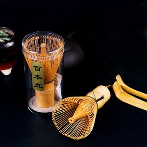 Fashion Hot Natural Bamboo Chasen Matcha Whisk Förberedelse för Green Tea Powder Chasen Brush Tool för Matcha Ny